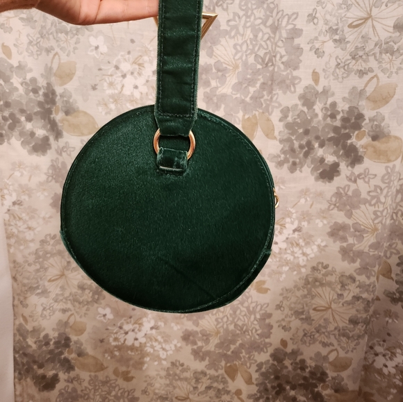 Tara Zadeh suede green clutch - Picture 3 of 5